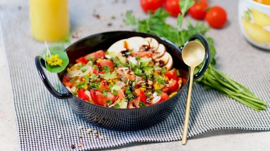 close up of vegan tofu scramble