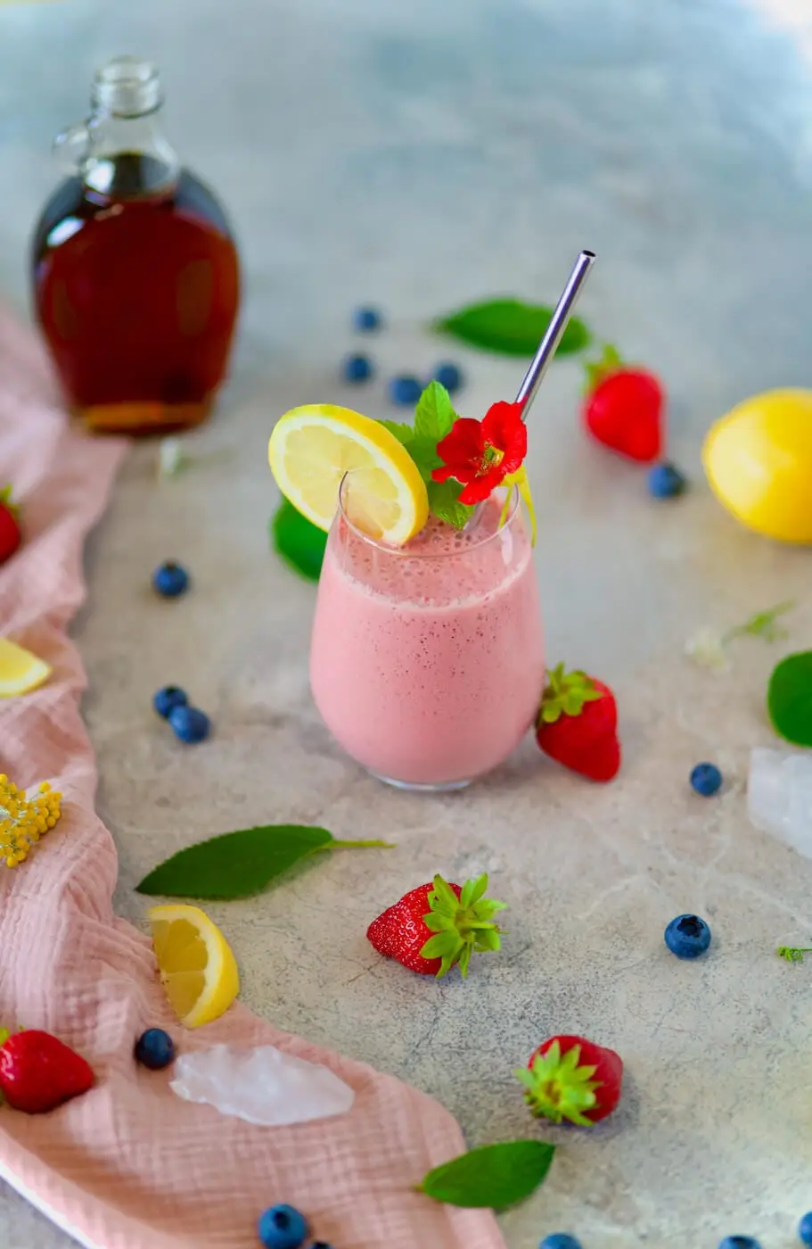 Yoghurt Drink with strawberries