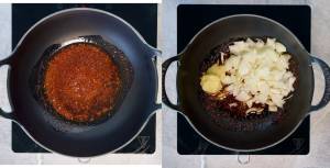 Fried chili flakes for the Vegan Korean Soup Base