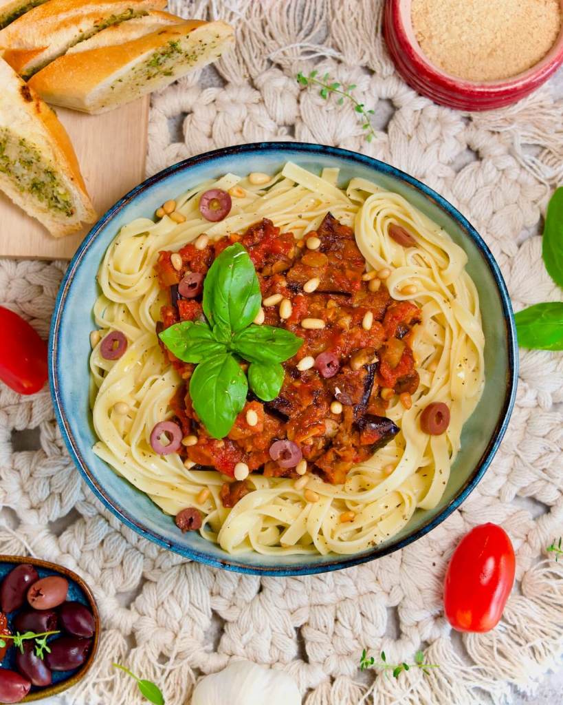 Vegan Aubergine Pasta