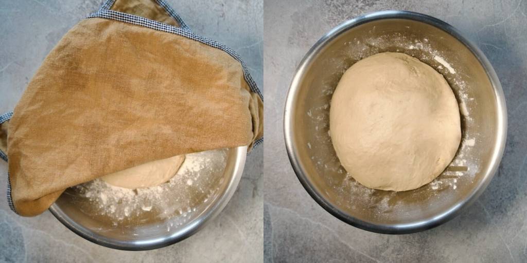 Braided brioche dough rise