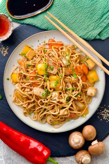 Asian takeout noodles