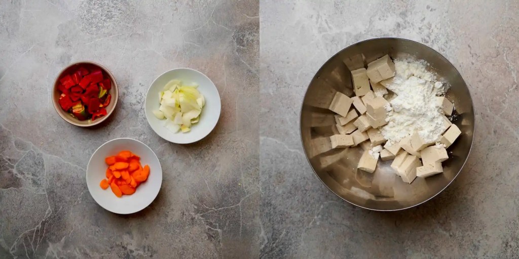 Curry Tofu Preparation