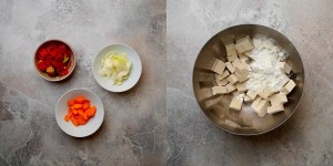 Curry Tofu Preparation