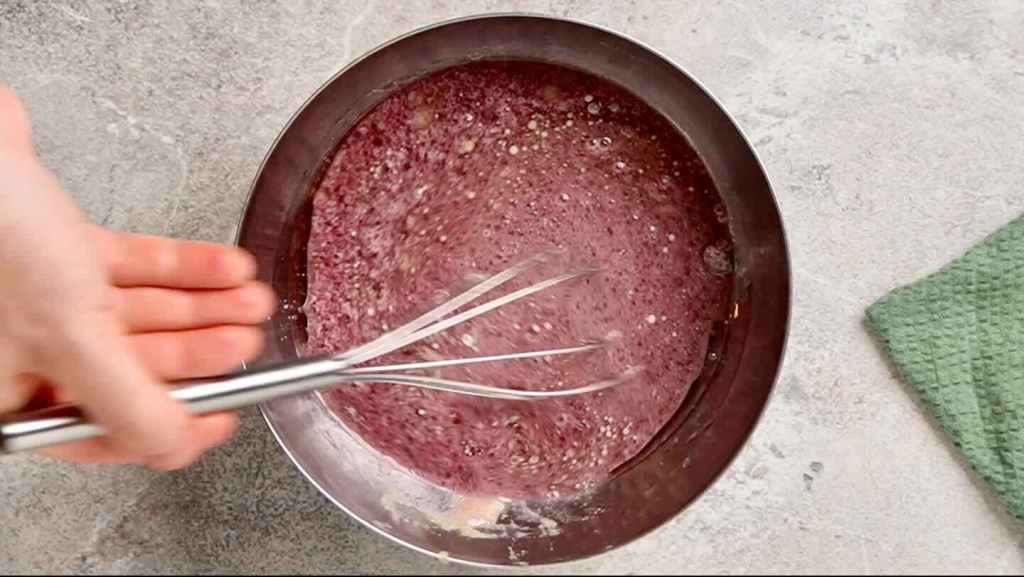 Veganer Rotweinkuchen feuchte Zutaten