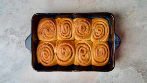 Vegan Biscoff Rolls baked
