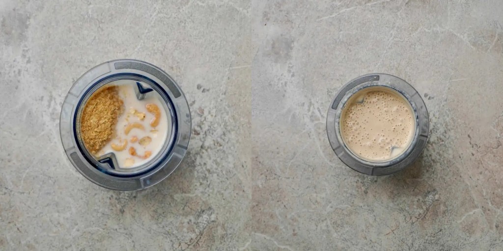 Baked Zucchini Boats cashew cream