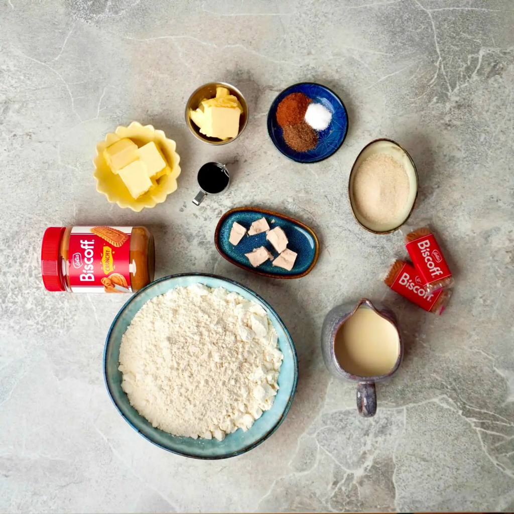 Vegan Biscoff Rolls ingredients