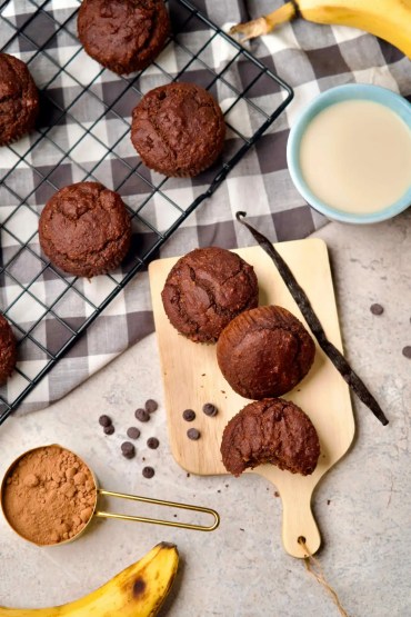 Banana Chocolate Muffins finished