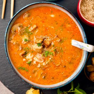 Vegan Red Curry Soup finished