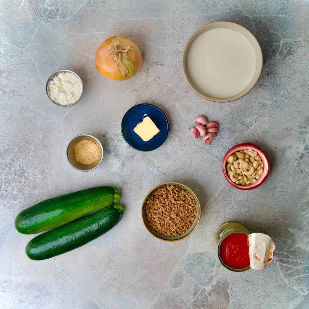 Baked Zucchini Boats ingredients