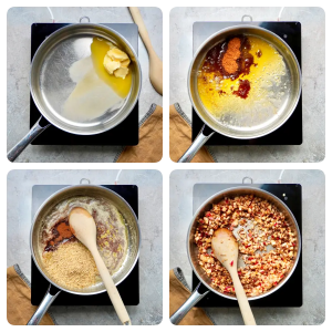 Apple focaccia mixture finished