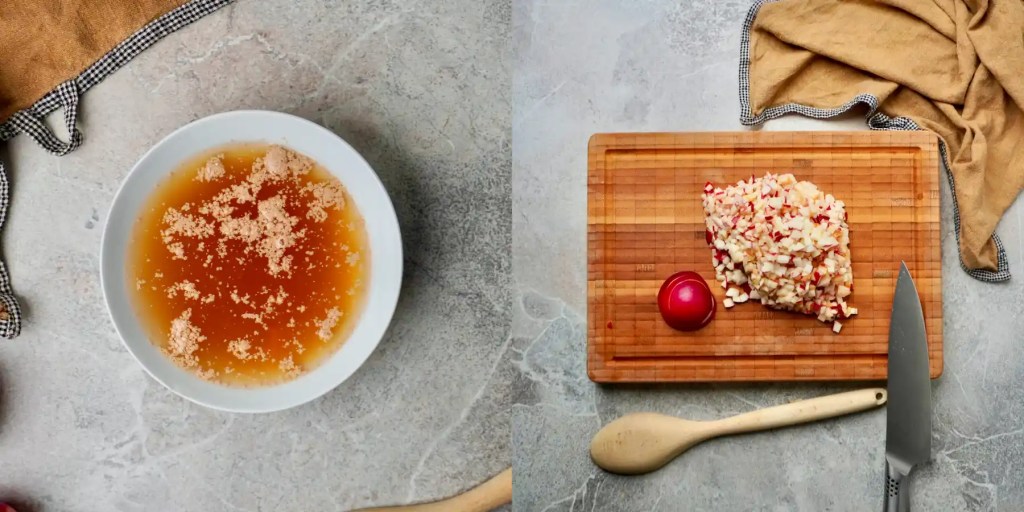 Apple focaccia yeast and apples