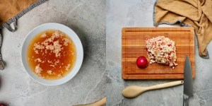 Apple focaccia yeast and apples