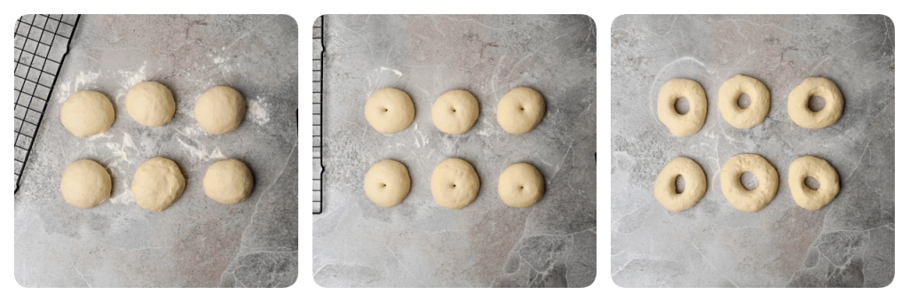 easy vegan bagels formed