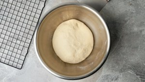 easy vegan bagels dough risen