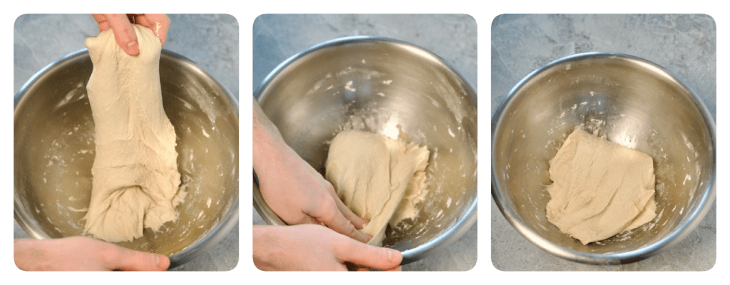 Vegan Pizza Dough Folding