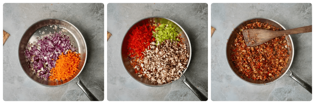 Vegetables for Vegan Lentil Loaf