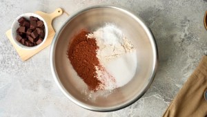 Dry vegan chocolate cake ingredients