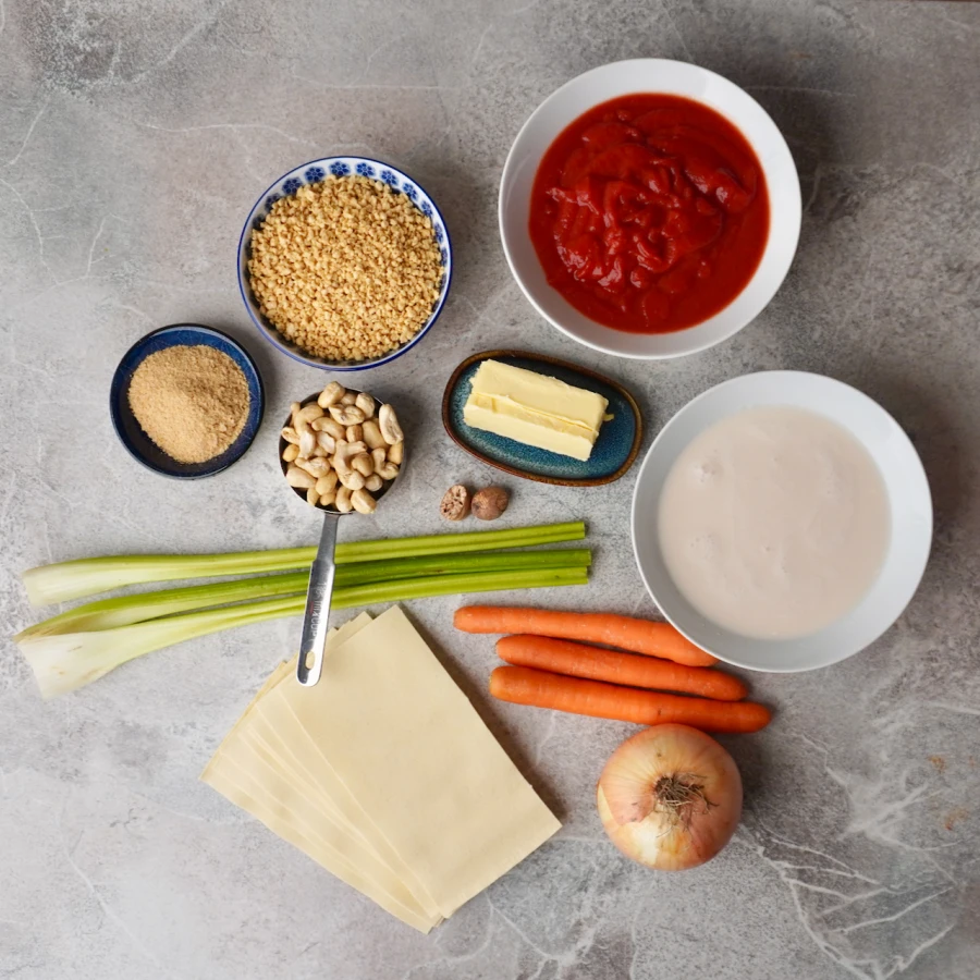 Vegan Lasagna Ingredients