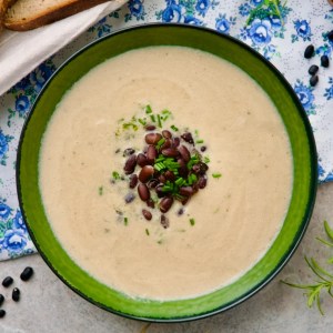 Vegan Garlic Soup finished