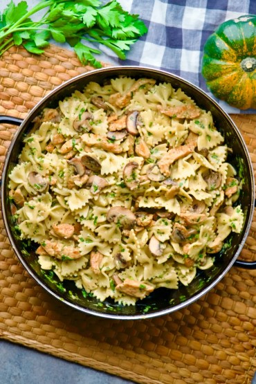 Vegan Mushroom Pasta Finished