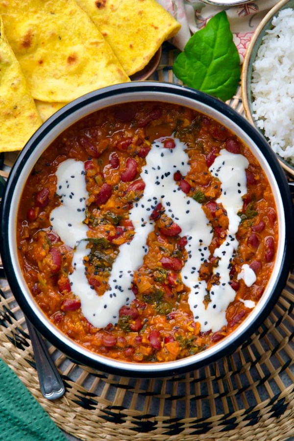 Vegan Rajma finished